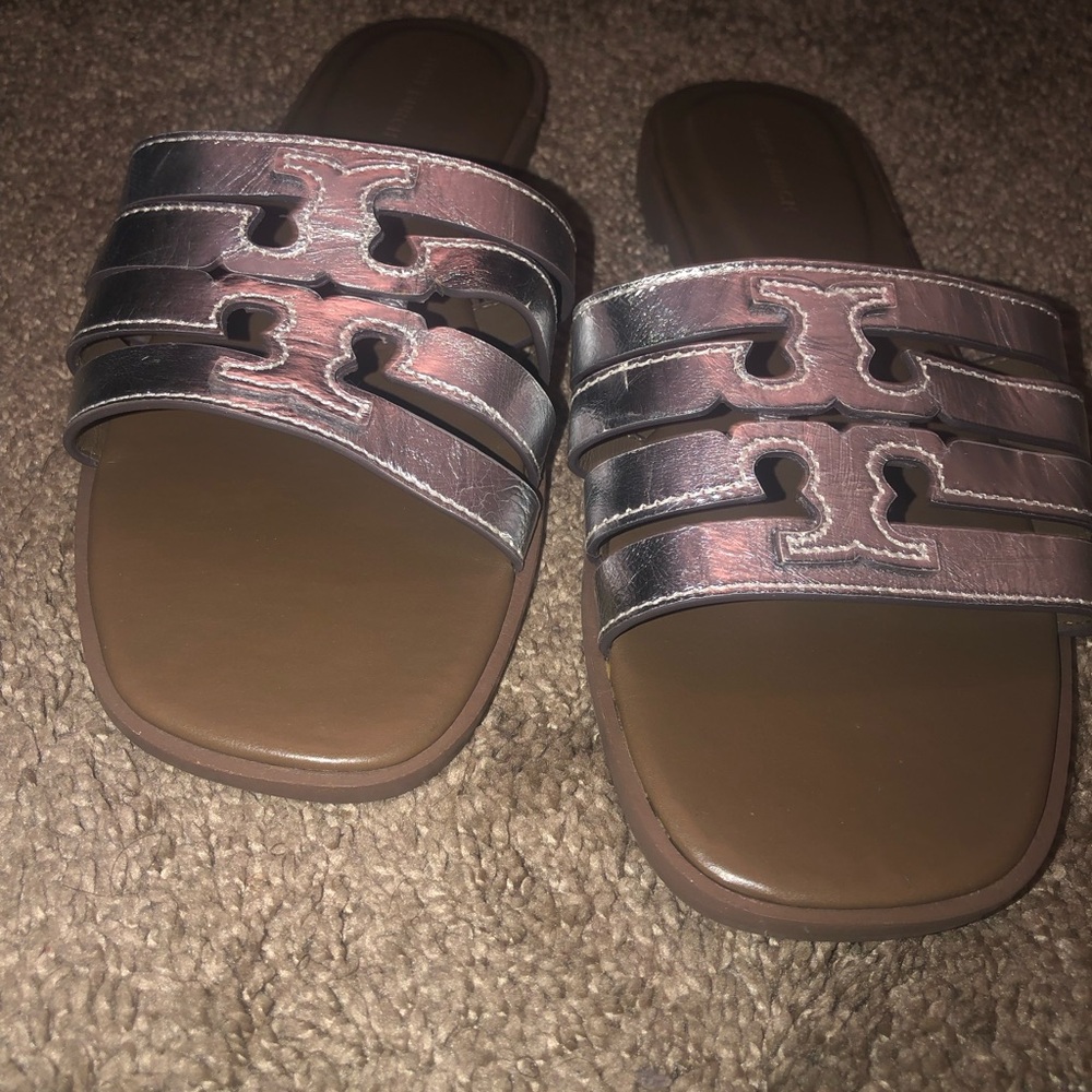 Tory Burch Ines Cage Slides - Picture 6 of 10